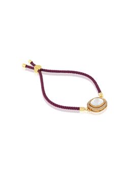 Indinoor - Saanjh Kundan Polki Rakhi Bracelet