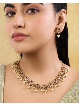 Indinoor - Anjeera Temple Necklace Set