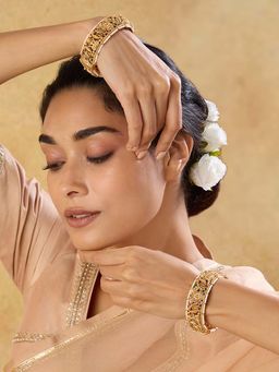 Indinoor - Temple Pearl Bangles