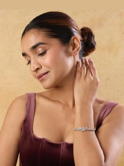 Indinoor - White Zirconia Tennis Bracelet