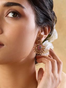 Indinoor - Gold Temple Studs