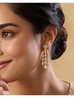 Indinoor - Zircon Two Tone Waterfall Danglers