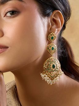 Indinoor - Jadau Statement Earrings