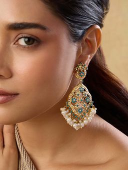 Indinoor - Jadau Festive Dangler Earrings