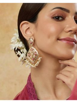 Indinoor - Jadau Jaali Danglers