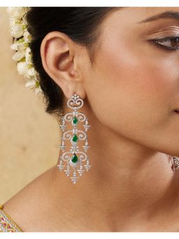 Indinoor - Zeenath Zircon Dangler Earrings