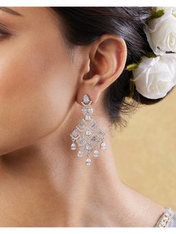 Indinoor - Zima Zircon Chandelier Earrings
