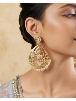 Indinoor - Gulshan Jadau Chandbalis Earrings