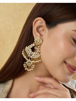 Indinoor - Vanyra Jadau Chandbali Earrings
