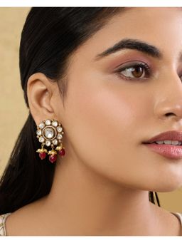 Indinoor - Naashira Kundan Drop Earrings