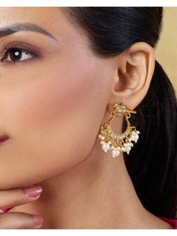 Indinoor - Rasvini Kundan Polki Danglers