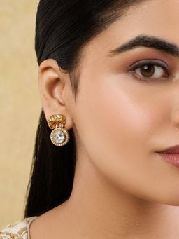 Indinoor - Kasira Kundan Drop Earrings