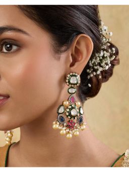 Indinoor - Astre Kundan Earrings