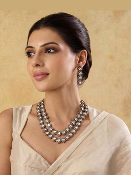 Indinoor - Kundan Layered Necklace Set