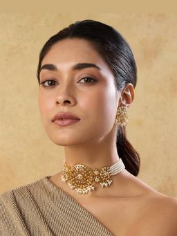 Indinoor - Jadau Choker Necklace Set