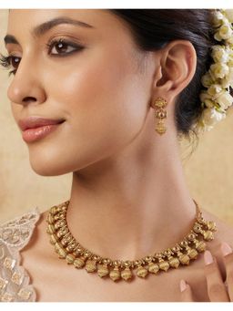 Indinoor - Tyohaar Temple Necklace Set