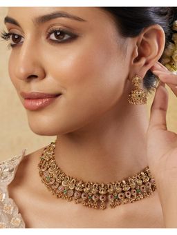 Indinoor - Sonam Jhumki Necklace Set