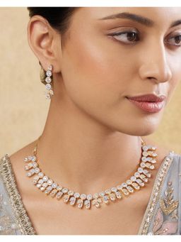 Indinoor - Aziza Two-Tone Necklace Set