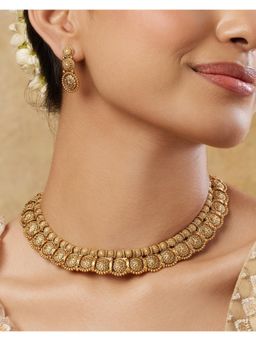 Indinoor - Laxmi Temple Necklace Set