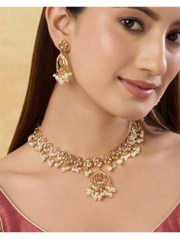 Indinoor - Sarira Jadau Necklace Set