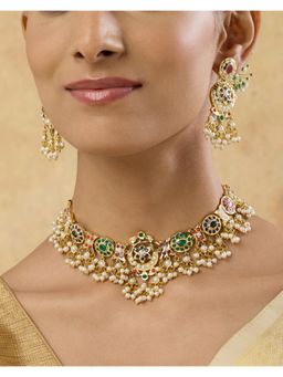 Indinoor - Tashira Jadau Necklace Set