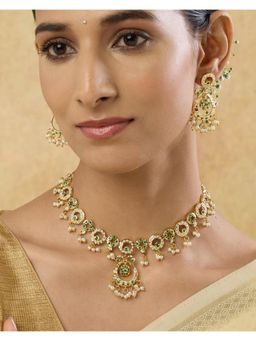 Indinoor - Omivya Jadau Necklace Set