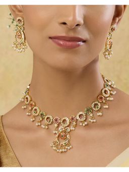 Indinoor - Kariva Jadau Necklace Set