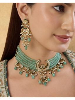 Indinoor - Shanaya Kundan Polki Necklace Set
