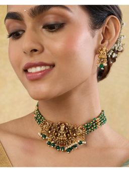 Indinoor - Neessa Temple Necklace Set