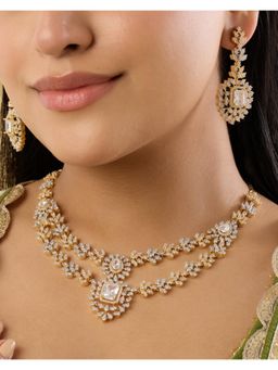 Indinoor - Bijoya Zircon Necklace Set