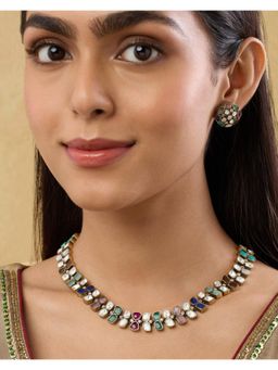 Indinoor - Ophine Kundan Necklace Set