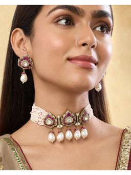 Indinoor - Nolya Kundan Necklace Set