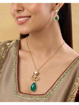 Indinoor - Noiraa Kundan Necklace Set