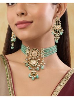 Indinoor - Isu Kundan Necklace Set