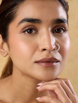 Indinoor - White Zirconia Nose Ring