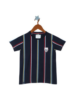 Monte Carlo - Boys Navy Round Neck T-Shirt