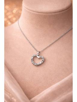 Silvpop Jewels - Bored Without You Heart White Pendant