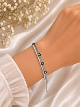 Silvpop Jewels - Noir Royale White Bracelet