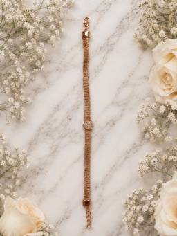 Silvpop Jewels - Celeste Solitaire Gold Plated White Bracelet
