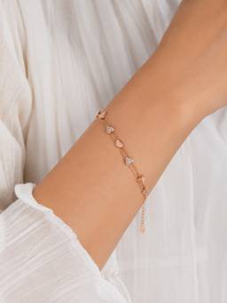 Silvpop Jewels - Sweetheart Cascade Gold Plated Multi Color Bracelet