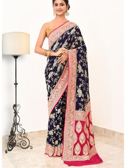 Naaritva Banaras - Khadi Silk Handwoven Banaras Saree with Unstitched Blouse