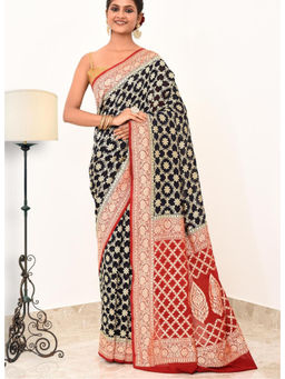 Naaritva Banaras - Khadi Silk Handwoven Banaras Saree with Unstitched Blouse