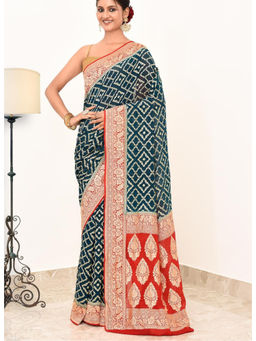 Naaritva Banaras - Khadi Silk Handwoven Banaras Saree with Unstitched Blouse