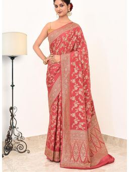 Naaritva Banaras - Khadi Silk Handwoven Banaras Saree with Unstitched Blouse