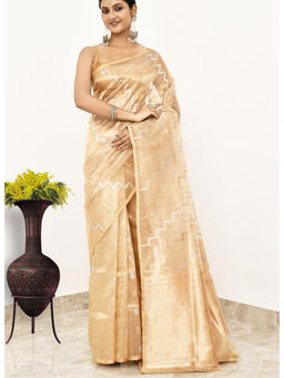 Naaritva Banaras - Pure Tissue Silk Handwoven Banaras Saree with Unstitched Blouse