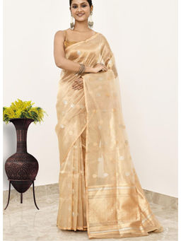 Naaritva Banaras - Pure Tissue Silk Handwoven Banaras Saree with Unstitched Blouse