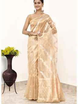 Naaritva Banaras - Pure Tissue Silk Handwoven Banaras Saree with Unstitched Blouse