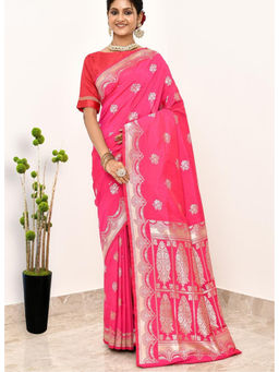 Naaritva Banaras - Raani Art Silk Handwoven Banaras Saree with Unstitched Blouse