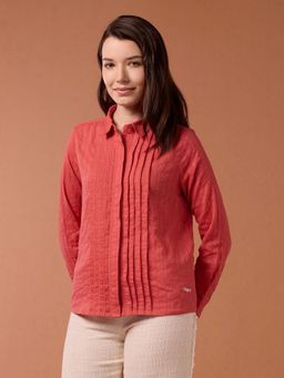 U.S. POLO ASSN. - Pin Tucked Embroidered Shirt
