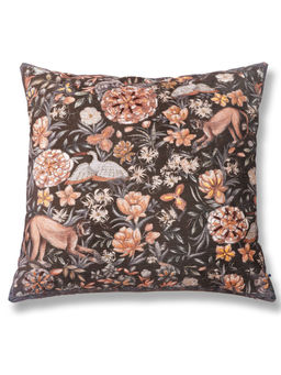 ONSETHOMES - Brown Vanya Chenille Embroidered Cushion Cover